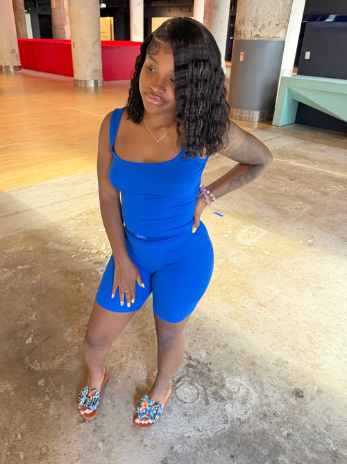 Cashrule Dark Blue Short Tank Set