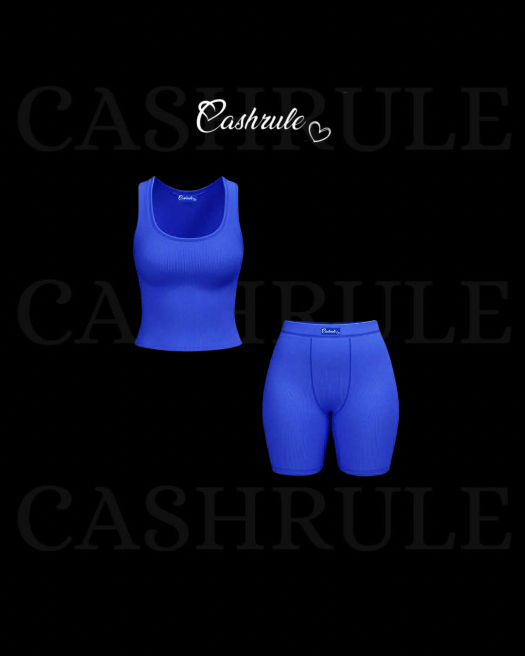 Cashrule Dark Blue Short Tank Set