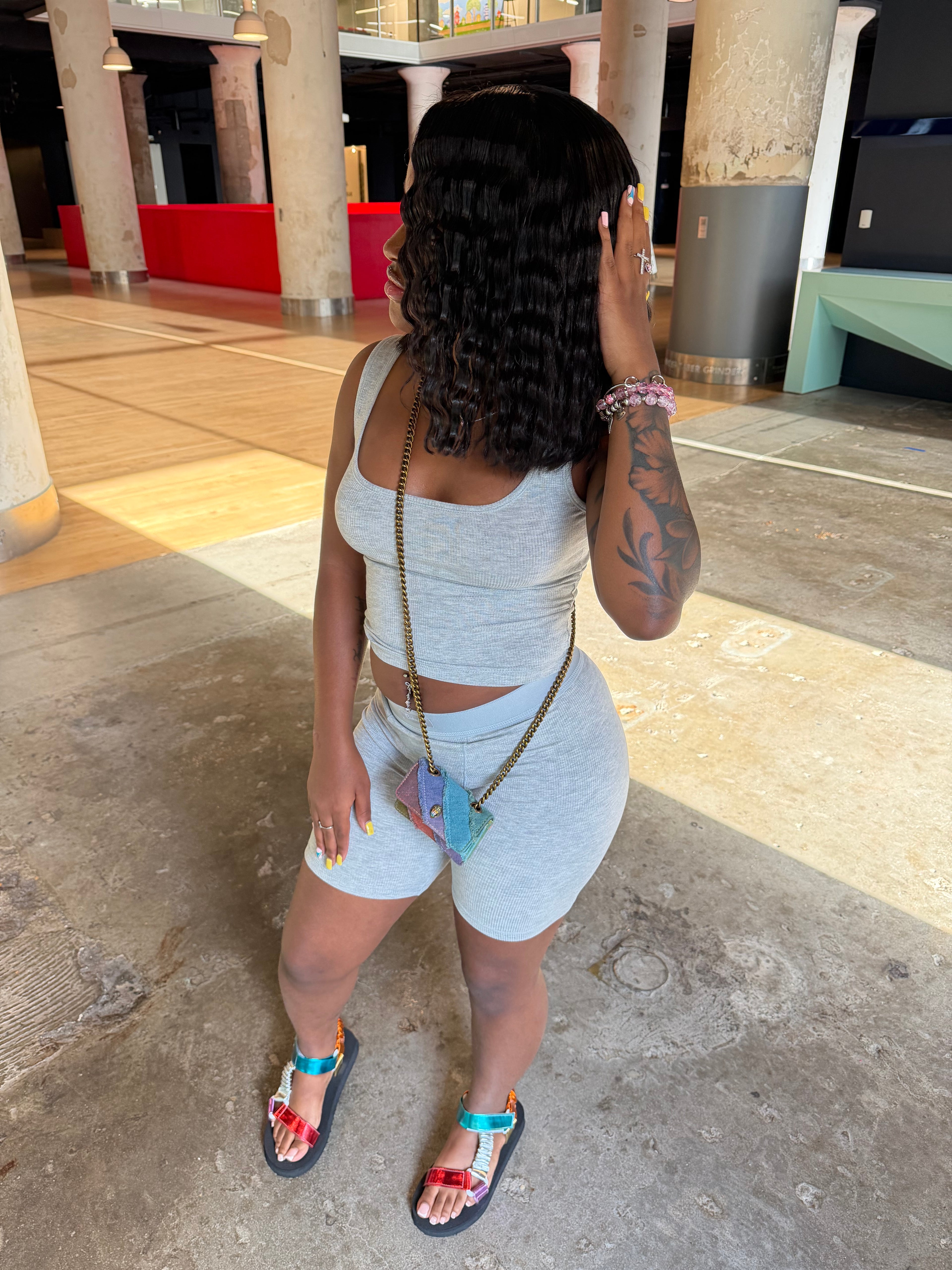 Cashrule Grey Short Tank Set