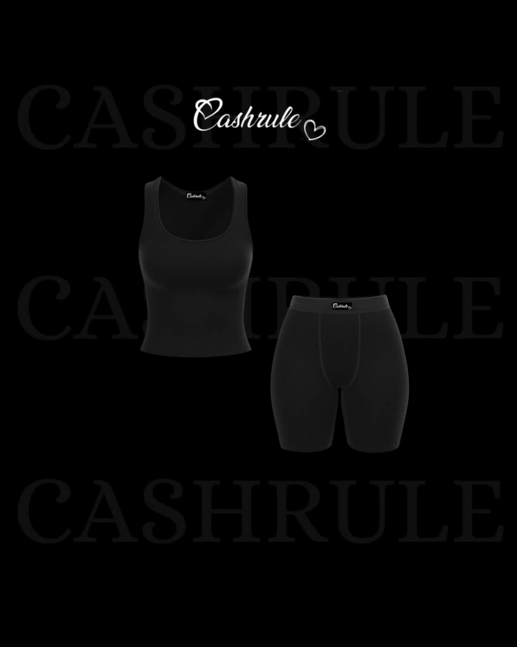 Cashrule Midnight Short Tank Set