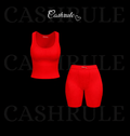 Cashrule Red Short Tank Set